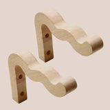 Maxbell Plant Hanger Outside Bracket for Bird Feeder Planter Pot Gardening Accessory Light Wood