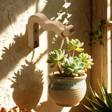 Maxbell Plant Hanger Outside Bracket for Bird Feeder Planter Pot Gardening Accessory Light Wood