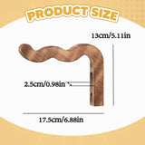 Maxbell Plant Hanger Outside Bracket for Bird Feeder Planter Pot Gardening Accessory Dark Wood