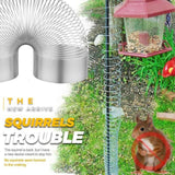 Maxbell Squirrels Baffle Accessory Anti Squirrel Spring Device for Outdoor Hook Yard