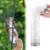 Maxbell Squirrels Baffle Accessory Anti Squirrel Spring Device for Outdoor Hook Yard