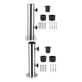 Maxbell Patio Umbrella Base Replacement Umbrella Tube Mount for Yard Outdoor Balcony 4 hole base