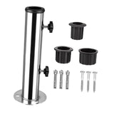 Maxbell Patio Umbrella Base Replacement Umbrella Tube Mount for Yard Outdoor Balcony 3 hole base