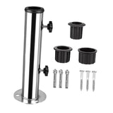 Maxbell Patio Umbrella Base Replacement Umbrella Tube Mount for Yard Outdoor Balcony 3 hole base