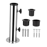 Maxbell Patio Umbrella Base Replacement Umbrella Tube Mount for Yard Outdoor Balcony 3 hole base