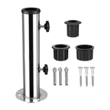 Maxbell Patio Umbrella Base Replacement Umbrella Tube Mount for Yard Outdoor Balcony 3 hole base