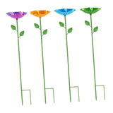 Maxbell Iron Bird Feeder Easy to Install Gifts Yard Decoration for Farm Outside Yard Type B