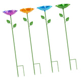 Maxbell Iron Bird Feeder Easy to Install Gifts Yard Decoration for Farm Outside Yard Type B