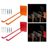 Maxbell Garage Storage Hook Easy Installation Tool Organizer for Garage Spade Chairs Orange
