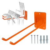 Maxbell Garage Storage Hook Easy Installation Tool Organizer for Garage Spade Chairs Orange