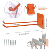 Maxbell Garage Storage Hook Easy Installation Tool Organizer for Garage Spade Chairs Orange