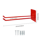 Maxbell Garage Storage Hook Easy Installation Tool Organizer for Garage Spade Chairs Red