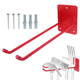 Maxbell Garage Storage Hook Easy Installation Tool Organizer for Garage Spade Chairs Red