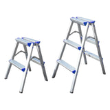 Maxbell Foldable Ladder Car Beauty Factories Household Office Wide Pedal Step Ladder 2 Step