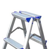 Maxbell Foldable Ladder Car Beauty Factories Household Office Wide Pedal Step Ladder 2 Step
