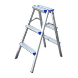 Maxbell Foldable Ladder Car Beauty Factories Household Office Wide Pedal Step Ladder 3 Step