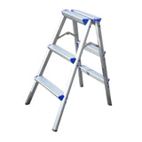 Maxbell Foldable Ladder Car Beauty Factories Household Office Wide Pedal Step Ladder 3 Step