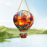 Maxbell Hot Air Balloon Suncatcher Hanging Decoration for Living Room Fireplace Door