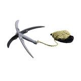 Maxbell Aquatic Weed Knife Sturdy Portable Folding Weed Shave for Pool Pruning Beach with 15m rope