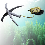 Maxbell Aquatic Weed Knife Sturdy Portable Folding Weed Shave for Pool Pruning Beach with 15m rope