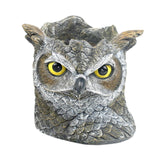 Maxbell Owl Planter Small Flower Pot Resin Sculpture for Entrance, TV Cabinet Rustic