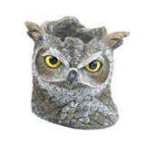 Maxbell Owl Planter Small Flower Pot Resin Sculpture for Entrance, TV Cabinet Rustic