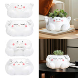 Maxbell Resin Plant Pot Flowerpot Table Centerpiece Planter for Shelf Office Balcony Style A