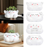 Maxbell Resin Plant Pot Flowerpot Table Centerpiece Planter for Shelf Office Balcony Style A