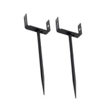 Maxbell 2x Downspout Bracket Rainwater Pipe Holder Iron for Yard Industrial Use Lawn