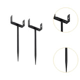 Maxbell 2x Downspout Bracket Rainwater Pipe Holder Iron for Yard Industrial Use Lawn