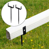 Maxbell 2x Downspout Bracket Rainwater Pipe Holder Iron for Yard Industrial Use Lawn