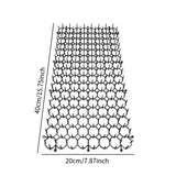Maxbell Cat Mat with Spikes Portable Cat Deterrent Mat for Lawn Flower Bed Wall