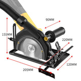 Maxbell Cutting Grooving Bracket Holder Fit 100-125mm Angle Grinder with Guide Ruler