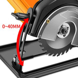 Maxbell Cutting Grooving Bracket Holder Fit 100-125mm Angle Grinder with Guide Ruler