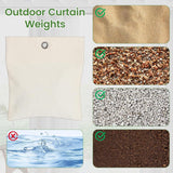 Maxbell 8Pcs Curtain Weight Bags for Wind Unfilled for Window Tablecloth Garden Flag
