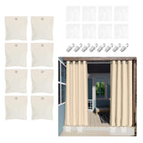 Maxbell 8Pcs Curtain Weight Bags for Wind Unfilled for Window Tablecloth Garden Flag