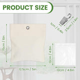 Maxbell 8Pcs Curtain Weight Bags for Wind Unfilled for Window Tablecloth Garden Flag