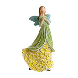 Maxbell Angel Figurine Collection Gift Accessories Ornaments Supplies Cute Miniature Green Yellow