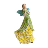Maxbell Angel Figurine Collection Gift Accessories Ornaments Supplies Cute Miniature Green Yellow