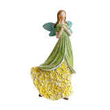Maxbell Angel Figurine Collection Gift Accessories Ornaments Supplies Cute Miniature Green Yellow