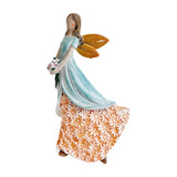 Maxbell Angel Figurine Collection Gift Accessories Ornaments Supplies Cute Miniature Blue Orange