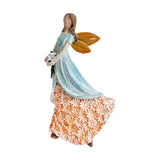 Maxbell Angel Figurine Collection Gift Accessories Ornaments Supplies Cute Miniature Blue Orange
