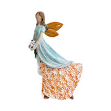 Maxbell Angel Figurine Collection Gift Accessories Ornaments Supplies Cute Miniature Blue Orange