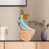 Maxbell Angel Figurine Collection Gift Accessories Ornaments Supplies Cute Miniature Blue Orange
