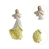 Maxbell Angel Figurine Collection Gift Accessories Ornaments Supplies Cute Miniature White Green