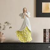 Maxbell Angel Figurine Collection Gift Accessories Ornaments Supplies Cute Miniature White Green