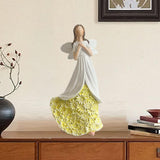 Maxbell Angel Figurine Collection Gift Accessories Ornaments Supplies Cute Miniature White Green