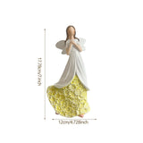 Maxbell Angel Figurine Collection Gift Accessories Ornaments Supplies Cute Miniature White Green