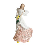 Maxbell Angel Figurine Collection Gift Accessories Ornaments Supplies Cute Miniature White Pink