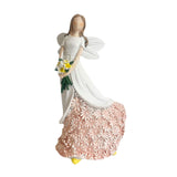 Maxbell Angel Figurine Collection Gift Accessories Ornaments Supplies Cute Miniature White Pink
